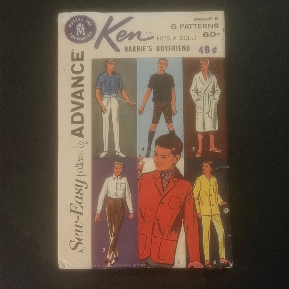 Ken Doll clothing pattern